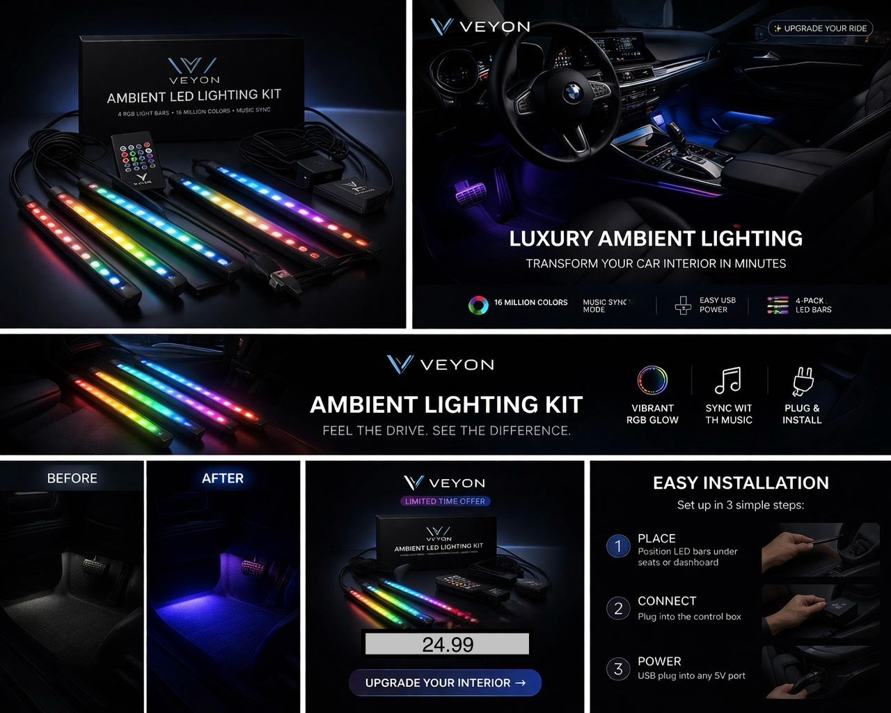 GlowDrive™ –  Ambient Car Lights