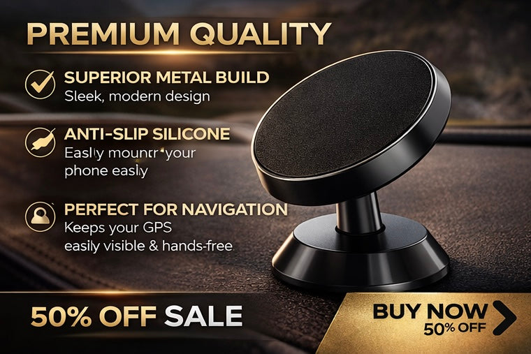 Magnetic Car Holder Pro (MagSafe Compatible)